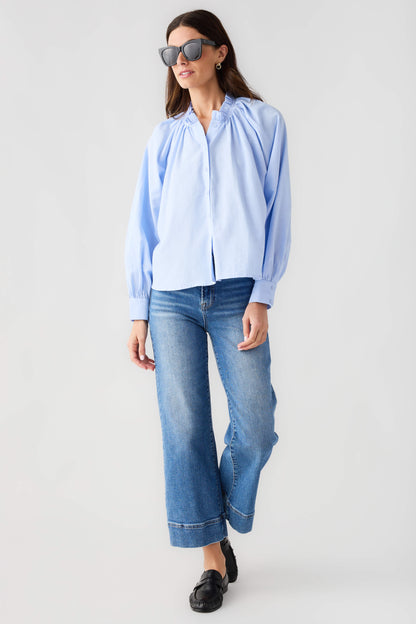Mable Ruffle Button Down Top