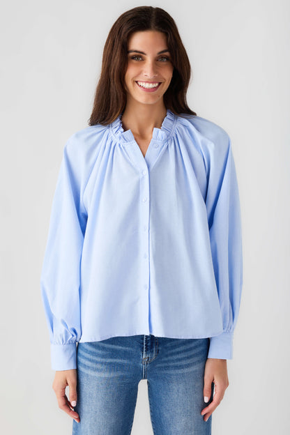 Mable Ruffle Button Down Top