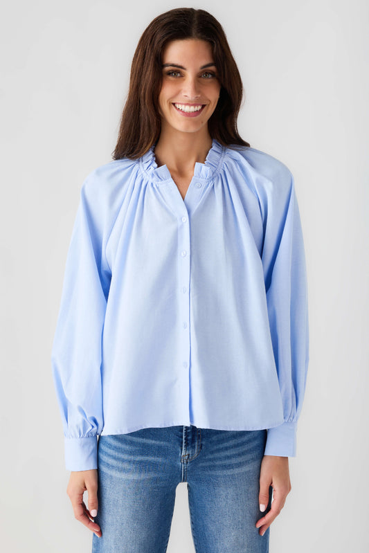 Mable Ruffle Button Down Top