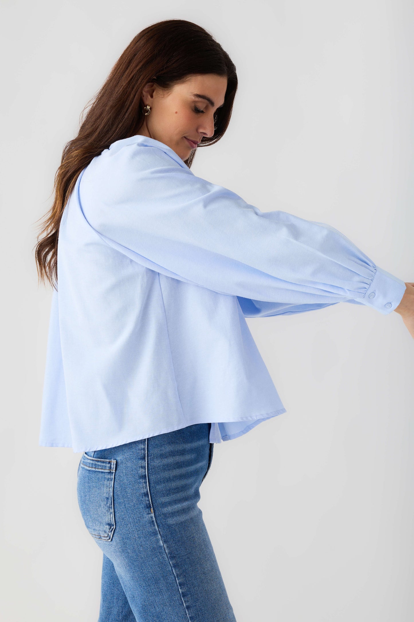 Mable Ruffle Button Down Top