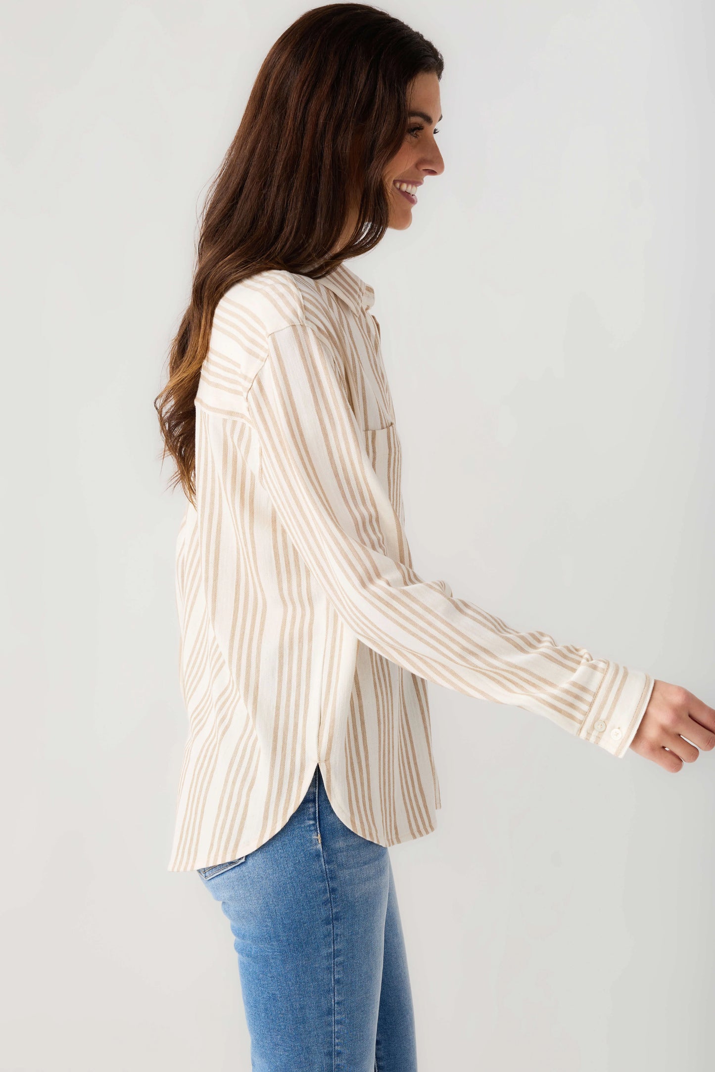 Z Supply Reese Button Up Stripe Top