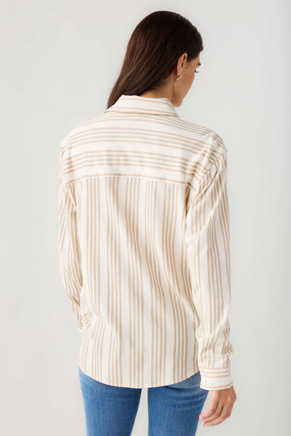 Z Supply Reese Button Up Stripe Top
