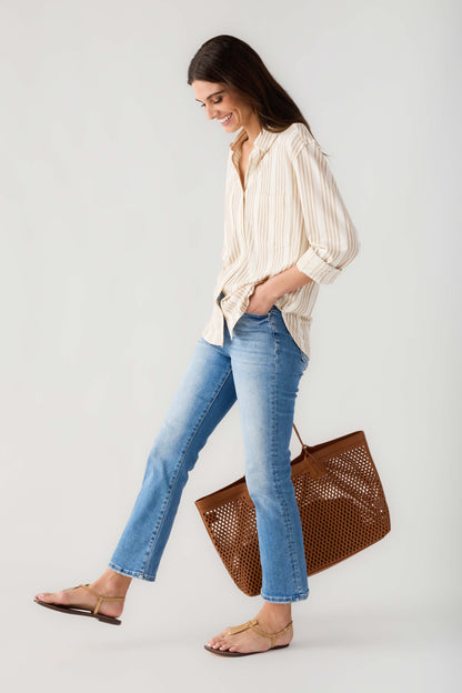Z Supply Reese Button Up Stripe Top