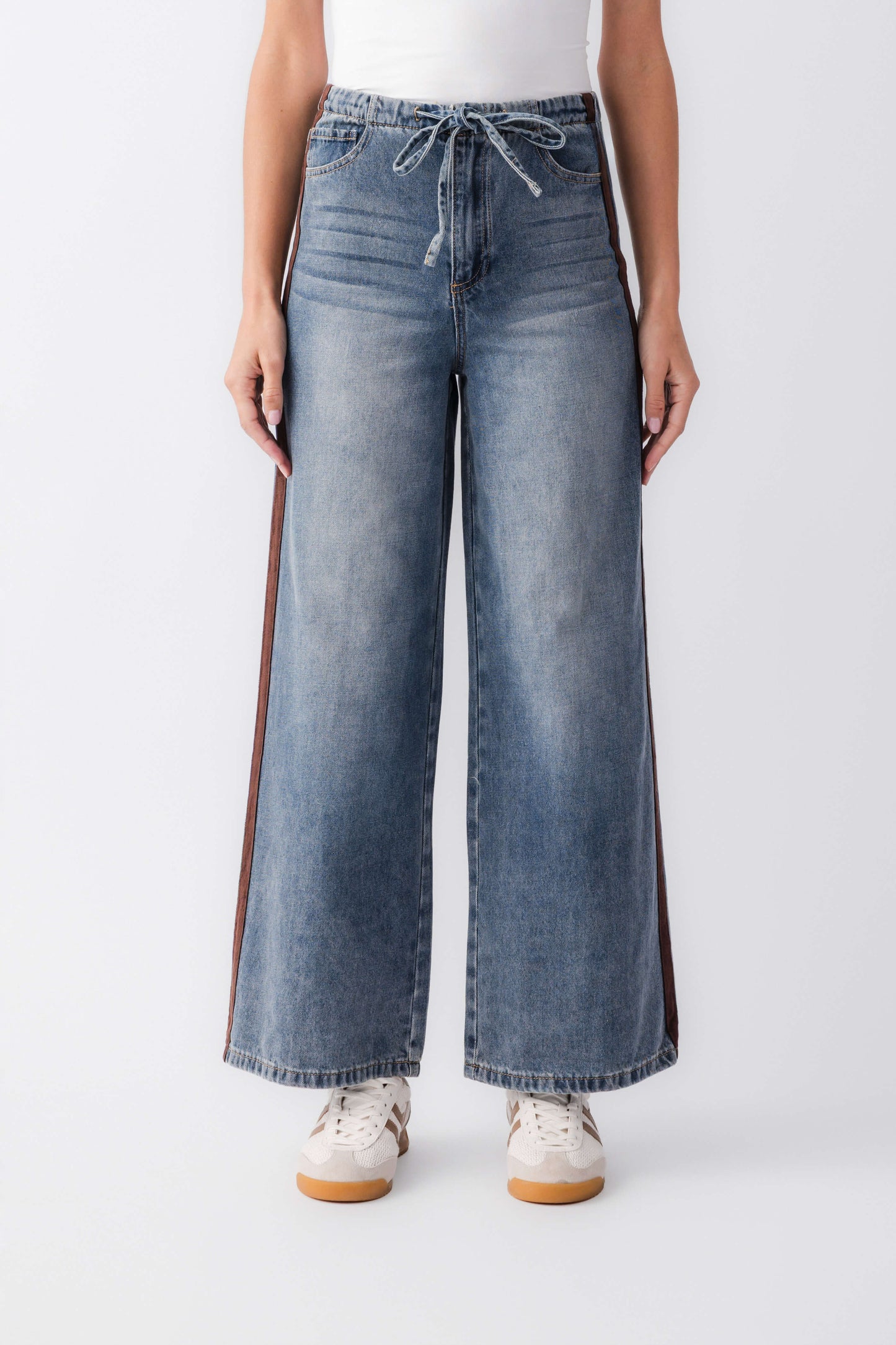 Skies Are Blue Varsity Stripe Jeans