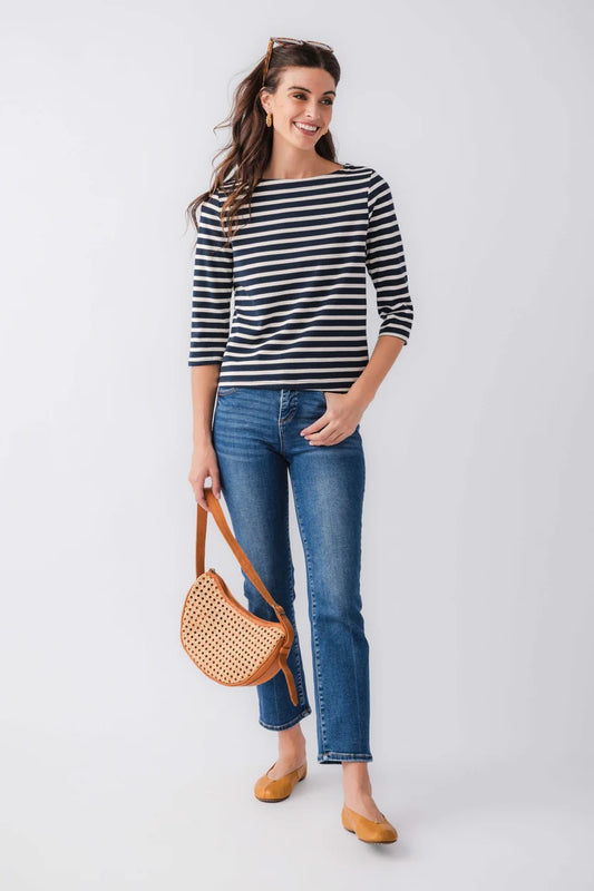 Things Between Stripe Boatneck Top