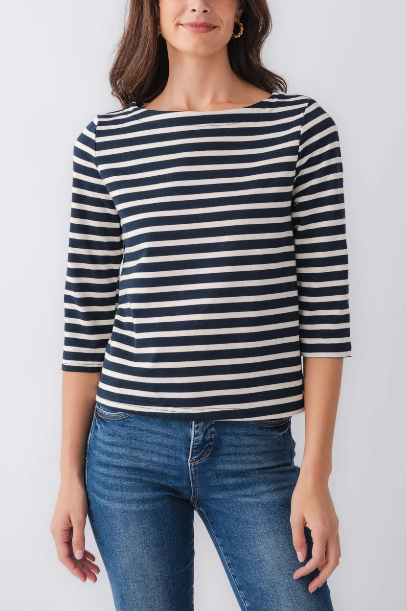 Things Between Stripe Boatneck Top