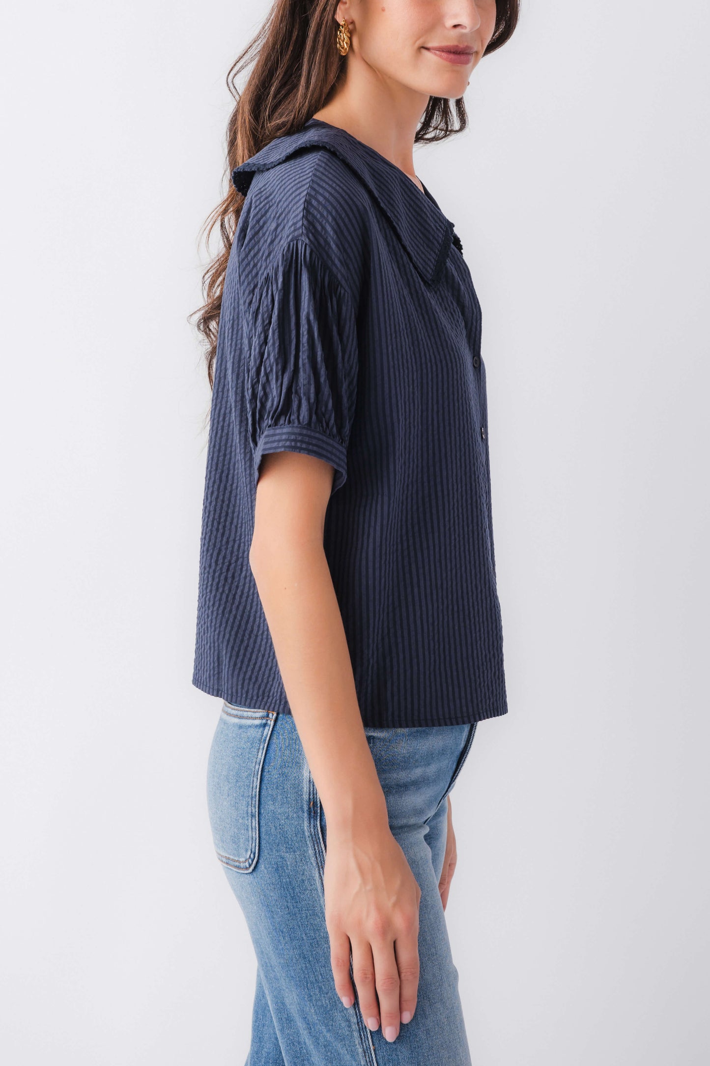 Things Between Peter Pan Collar Top