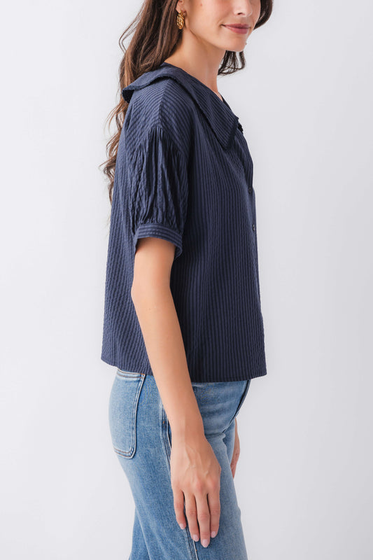 Things Between Peter Pan Collar Top