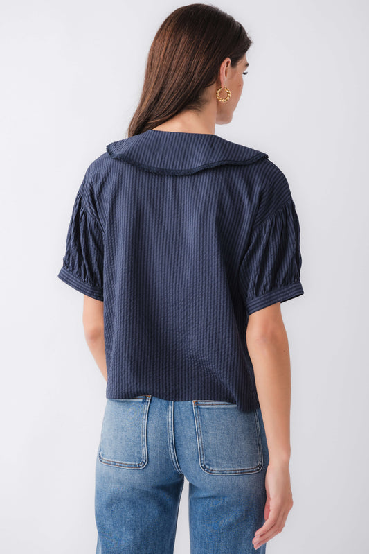 Things Between Peter Pan Collar Top
