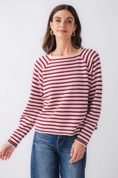 Wishlist Striped Mockneck Sweater